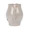 Hello Honey® 50oz. White & Black Reactive Glaze Flower Design Debossed Stoneware Pitcher